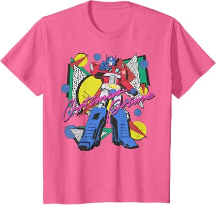 Transformers Retro Optimus Prime 80's Print T-Shirt