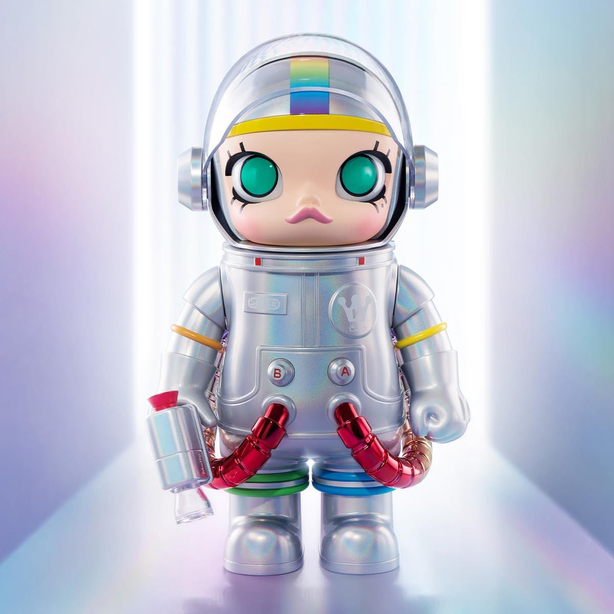 POP MART MEGA SPACE MOLLY 400% Rainbow 2.0 Personagem