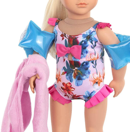 Fato de banho com estampado floral Our Generation