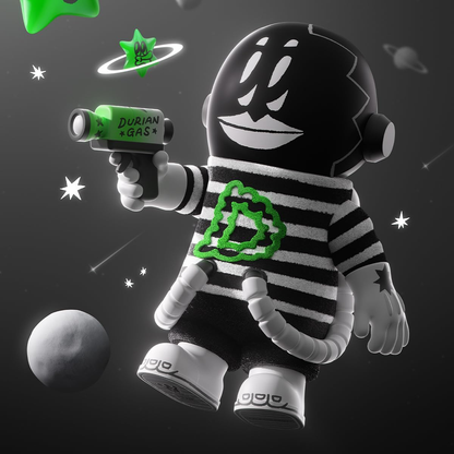 POP MART MEGA SPACE MOLLY 400% LALA COMPANY-DURIAN MAN Personagem Design Premium Presentes para Mulheres Brinquedo Colecionável Favorito dos Fãs Figura de Ação de Brinquedo de Arte