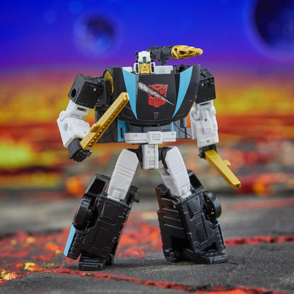 Figura de ação Wheeljack da classe Deluxe de Transformers Legacy do universo Armada