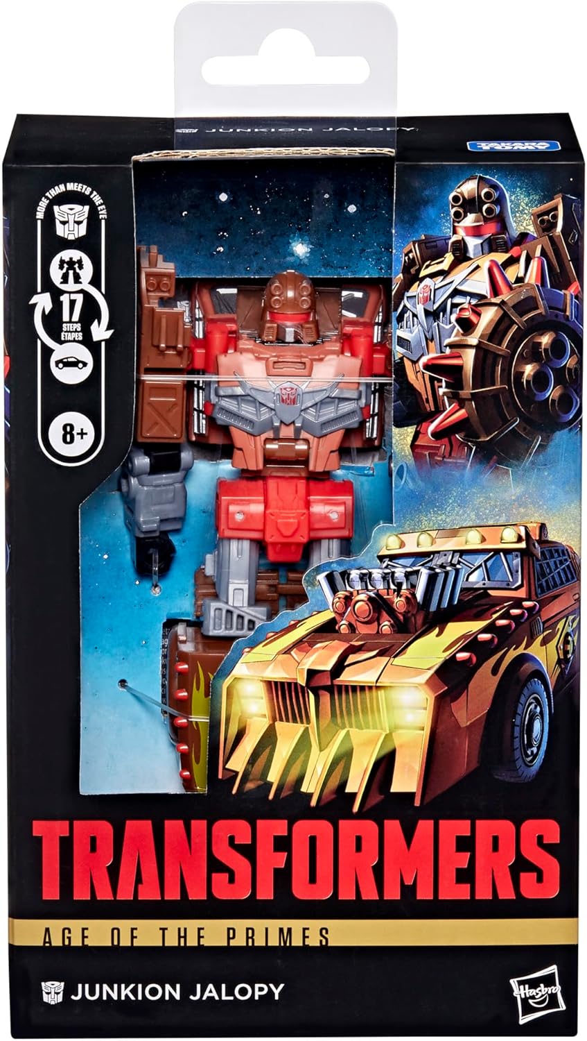 Figura de ação Transformers Age of Primes Deluxe Class Junkion Jalopy