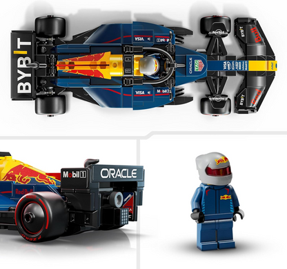 Passe o rato sobre a imagem para ampliar LEGO Speed Champions Oracle Red Bull Racing RB20 F1 Race Car Modelo com uma minifigura colecionável de piloto de Fórmula 1 - Conjunto de exposição para fãs adultos de automobilismo e corrida 77243