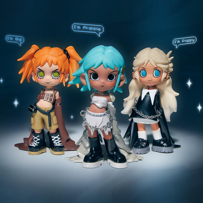 POP MART Lil Peach Riot: Carregando! Série de bonecos, 1 caixa, design premium, presente para mulheres, boneco de ação colecionável chique e favorito dos fãs