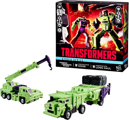 Transformers Studio Series: O Filme - Figuras de Acção Constructicon Long Haul e Constructicon Hook
