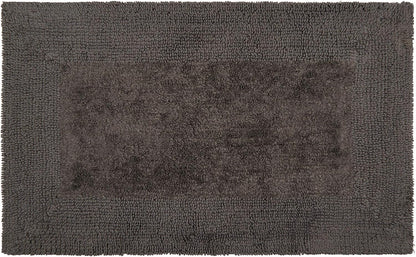 Tapete de banho Panda Bamboo 50 x 80 cm - Ultra absorvente, antiderrapante e lavável à máquina, experiência de spa, branco puro