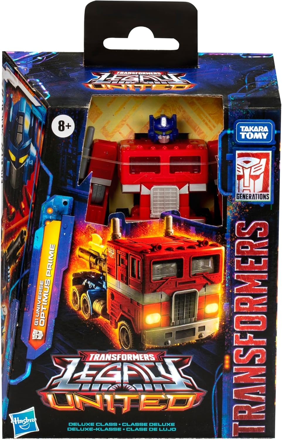 Figura de ação Transformers Legacy United Deluxe Class G1 Universe Optimus Prime