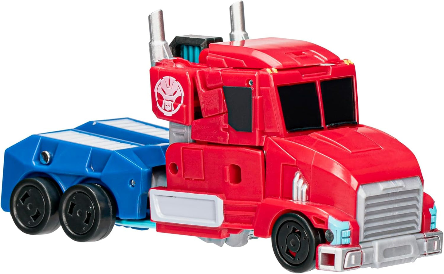 Transformers Toys EarthSpark Deluxe Class Optimus Prime, figura de ação convertível de 12,5 cm, brinquedo de carro robô colecionável para meninos e meninas a partir dos 6 anos