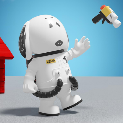 POP MART MEGA SPACE MOLLY 100% Charlie Brown e Snoopy 1 caixa de presentes de design premium para mulheres, boneco de ação colecionável favorito dos fãs