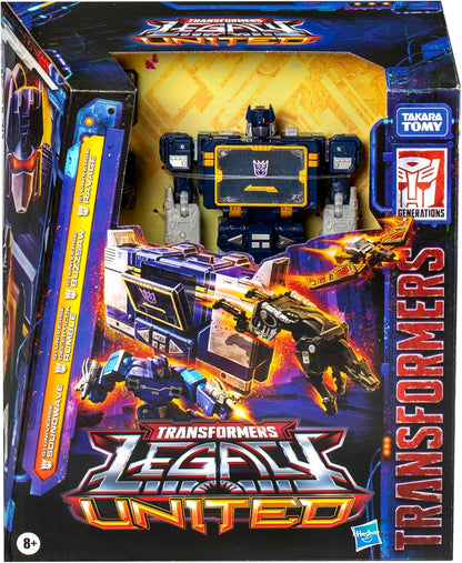 Figura de ação Soundwave da classe Voyager G1 Universe de Transformers Legacy United