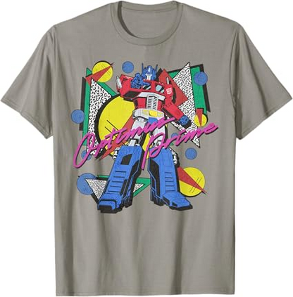 Transformers Retro Optimus Prime 80's Print T-Shirt