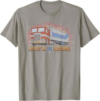 T-Shirt Transformers Optimus Prime Robot Disfarçado