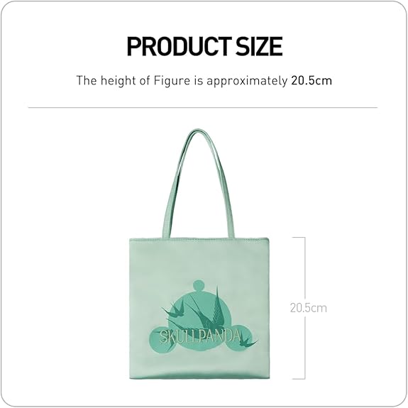 POP MART SKULLPANDA Bolsa de pelúcia fofa Bolsa de ombro para meninas Mulheres Crianças Presentes
