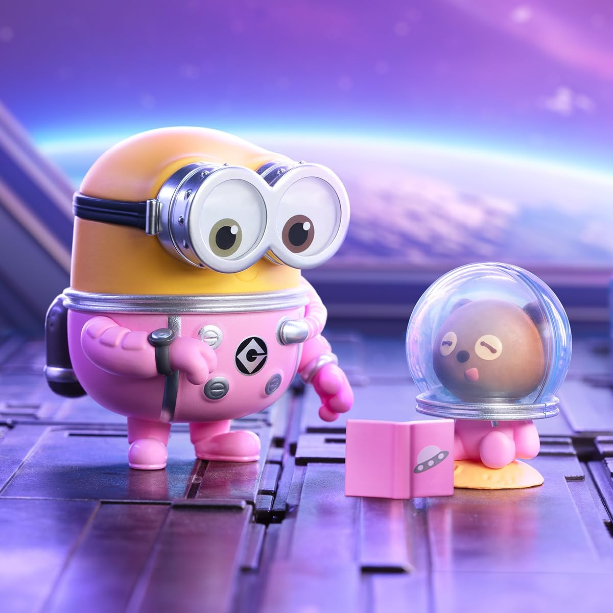 Minions da POP MART, histórias de embalar, bonecos da série Bob e Tim, 1 peça, acessórios decorativos, presente