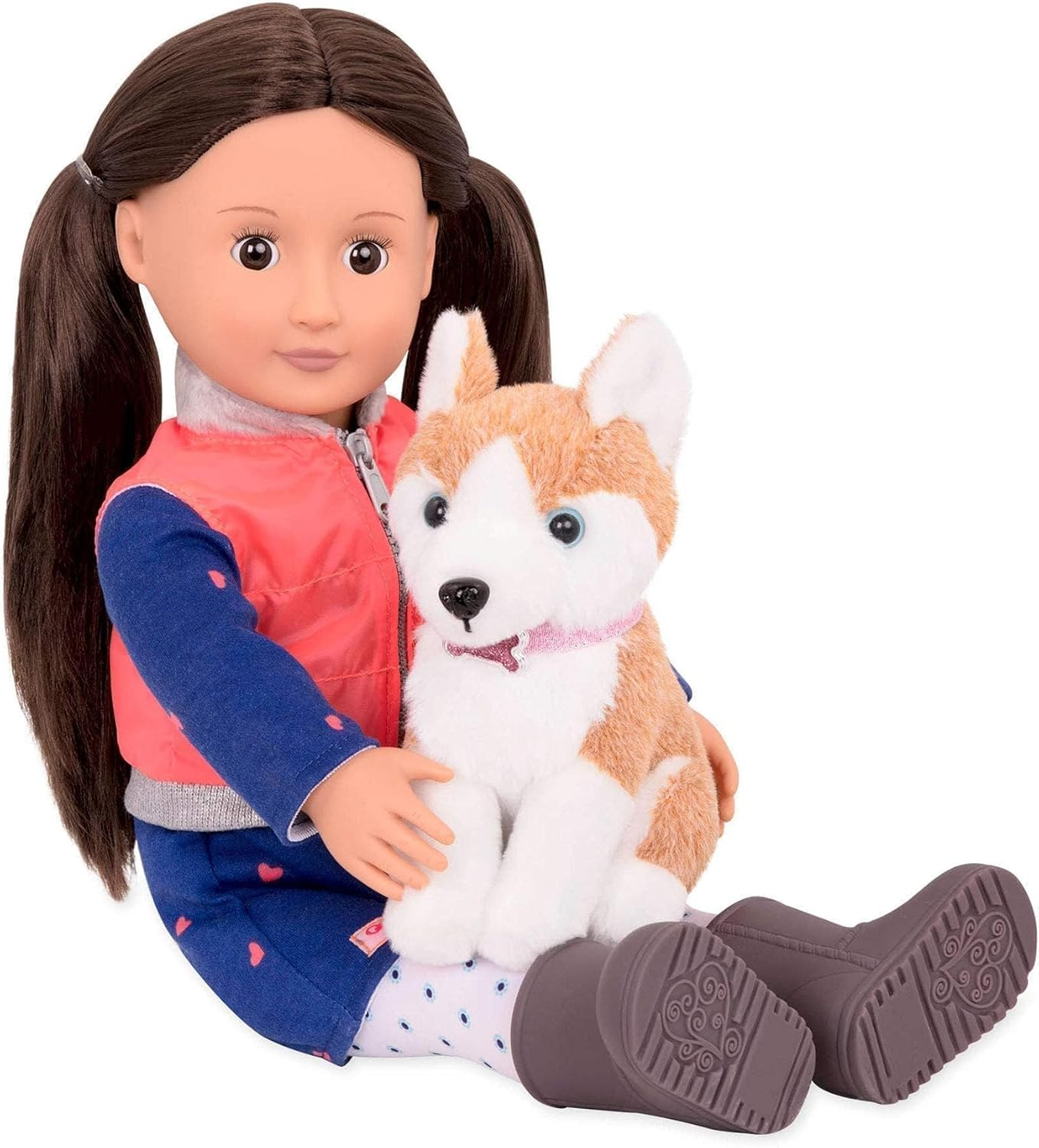 Our Generation BD31201C1Z Leslie e Husky Fashion Doll, Vários