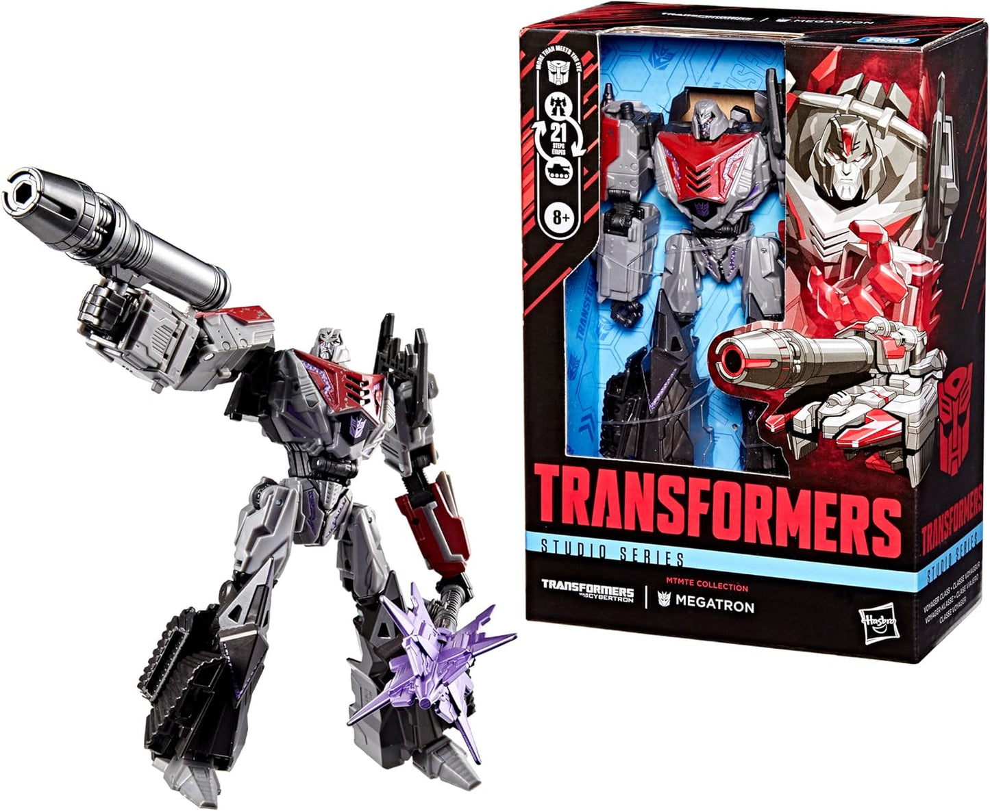 Figura de ação Megatron da coleção Transformers Studio Series MTMTE War for Cybertron
