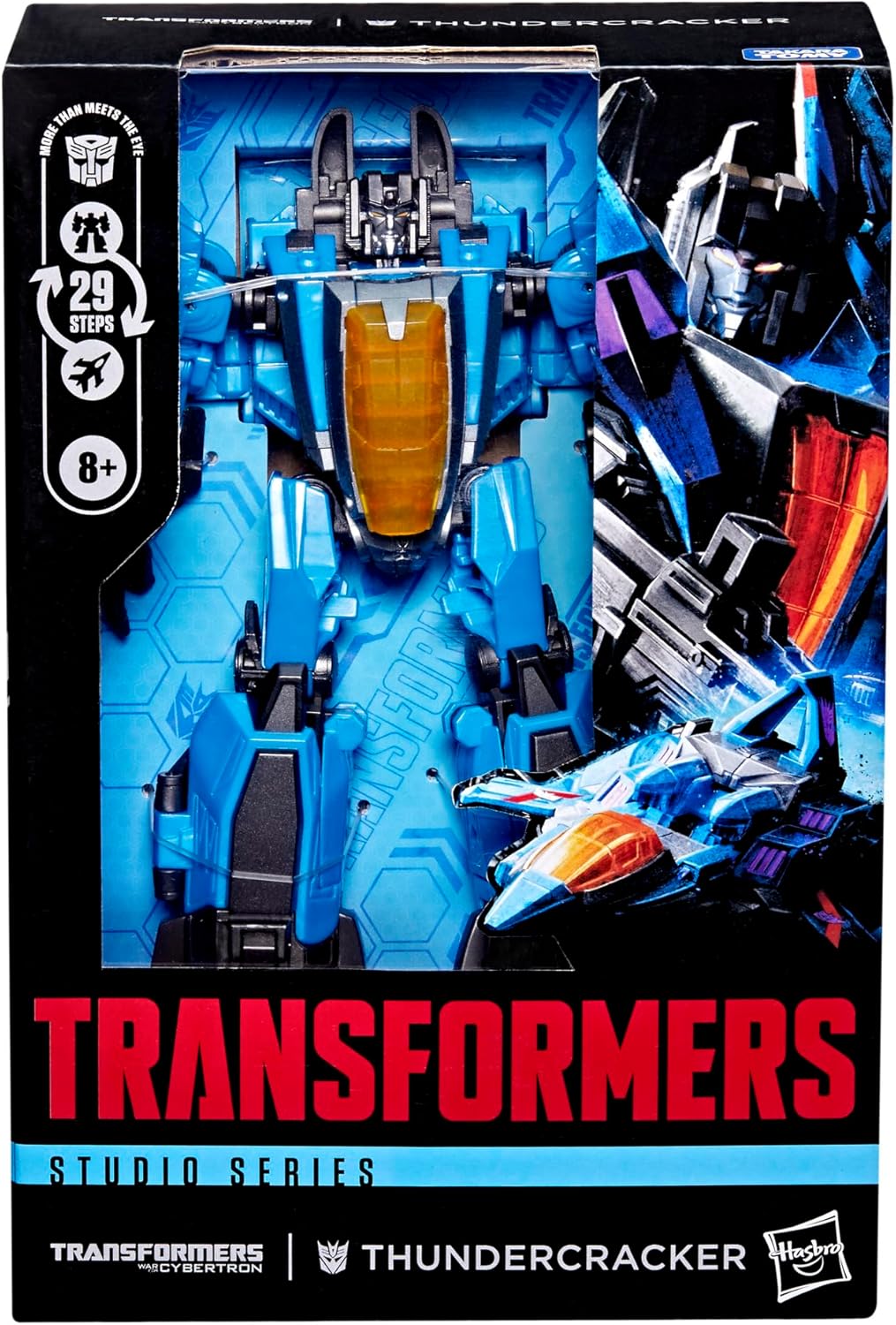 Figura de ação Transformers Studio Series Voyager Class War for Cybertron Thundercracker