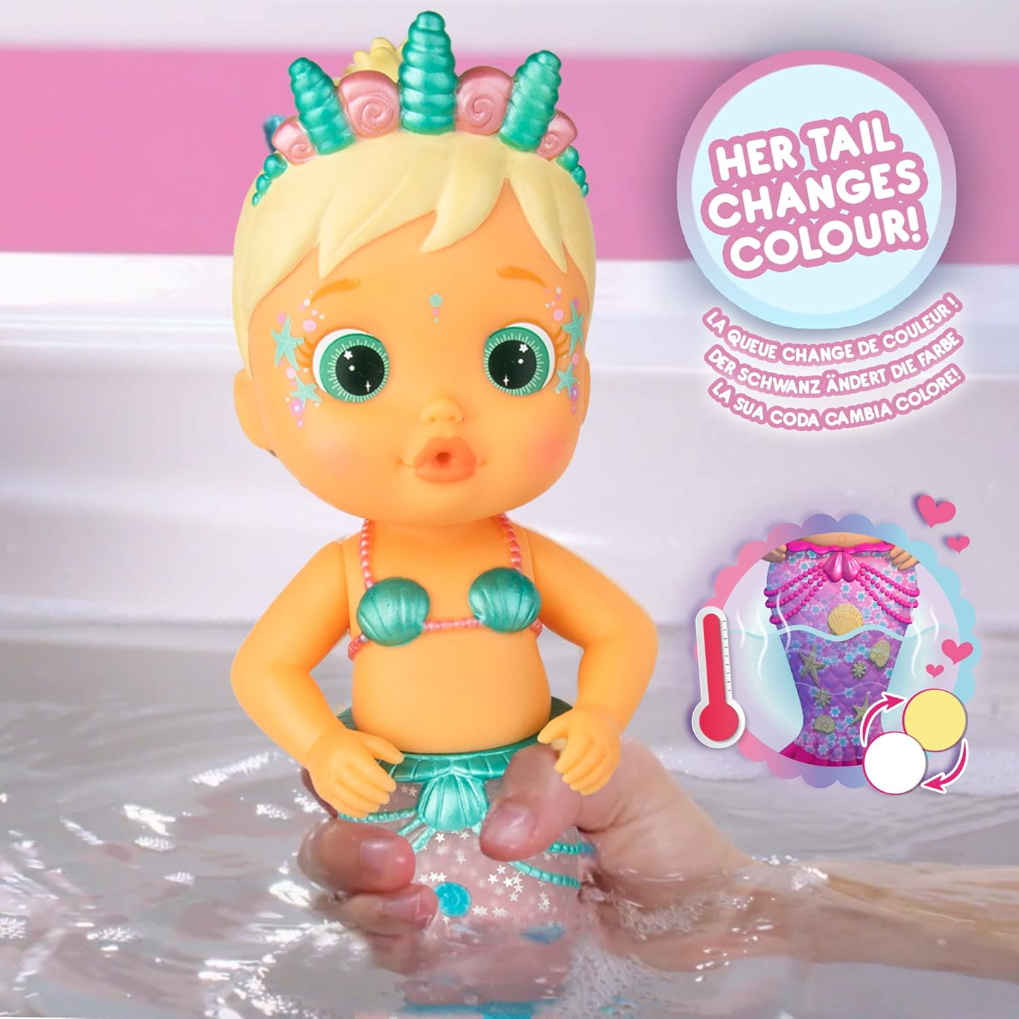 Bloopies Mermaids Flowy - Brinquedo de Banho