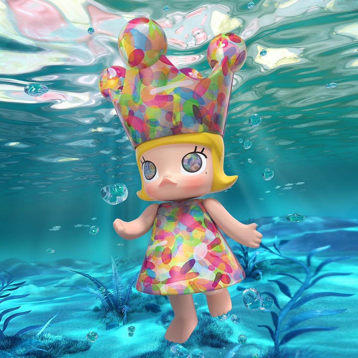 POP MART MEGA SPACE MOLLY 400% Figuras 1 Caixa Design Premium Presentes para Mulheres Fã-Favorito Colecionável Chic Art Toy Figura de Ação