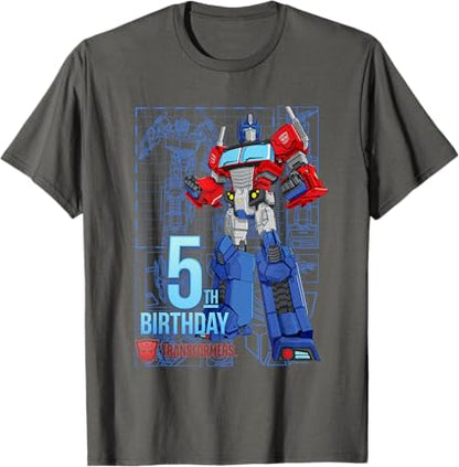 T-Shirt TRANSFORMERS Optimus Prime 5th Birthday