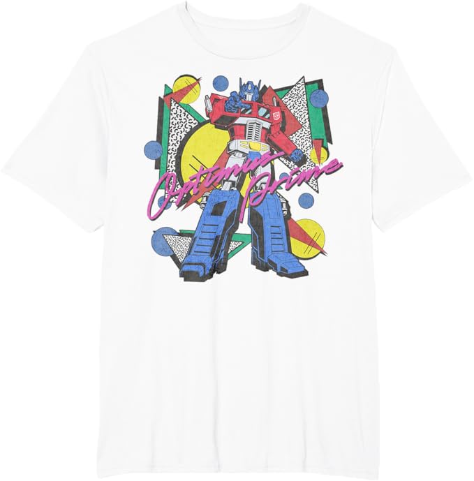 Transformers Retro Optimus Prime 80's Print T-Shirt