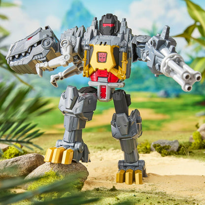 Transformers CYBERWORLD Grimlock Chomp e Battle Action Figure