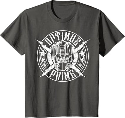 T-shirt Transformers Optimus Prime Vintage Rock Lightning Logo