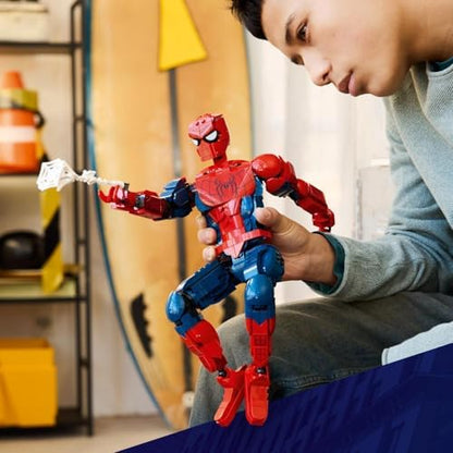 LEGO|Marvel Figura de Ação do Homem-Aranha - Brinquedo de Super-Herói com Minifigura Colecionável para Decoração de Quarto - Presente para Meninos a partir de 12 Anos e Fãs Adolescentes de Filmes - 76346