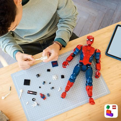 LEGO|Marvel Figura de Ação do Homem-Aranha - Brinquedo de Super-Herói com Minifigura Colecionável para Decoração de Quarto - Presente para Meninos a partir de 12 Anos e Fãs Adolescentes de Filmes - 76346