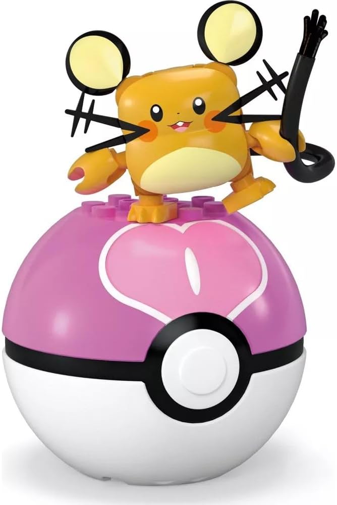MEGA Kit de Montar Pokémon Dedenne, Figura de Ação Articulada (31 Peças) para Crianças