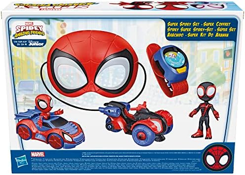 Conjunto de veículos de brinquedo do Homem-Aranha e seus amigos da Hasbro - Exclusivo da Amazon