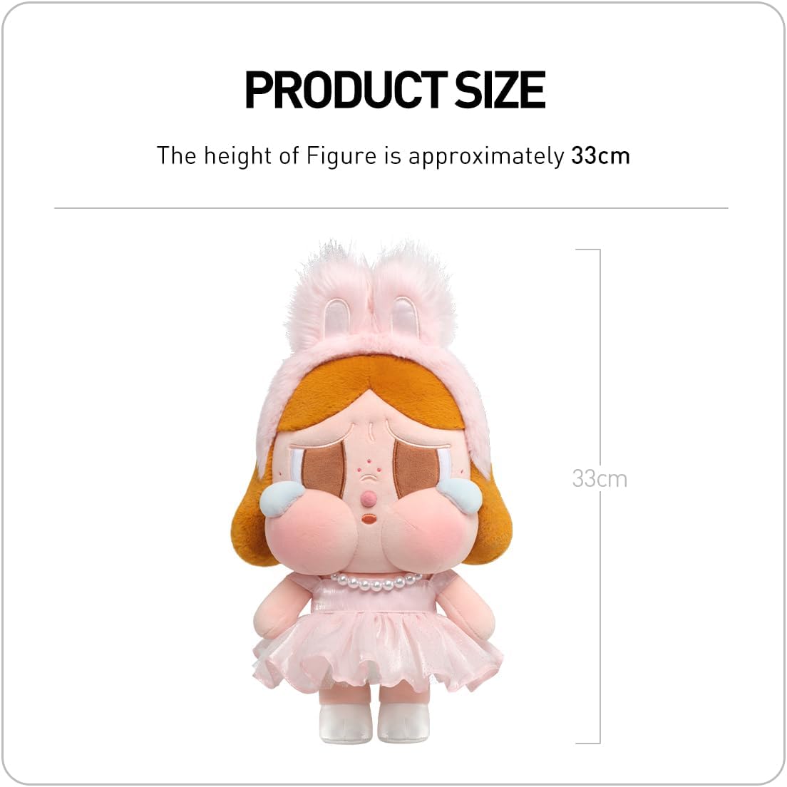 POP MART CRYBABY SHINY SHINY SERIES - Boneca de pelúcia (rosa) Personagem articulada Design premium Presentes para mulheres Brinquedo colecionável favorito dos fãs Figura de ação de brinquedo