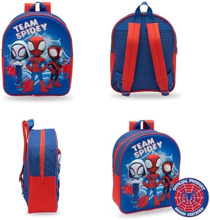 Mochila Infantil 3D do Homem-Aranha e Seus Incríveis Amigos da Marvel - Mochila Escolar Infantil do Homem-Aranha