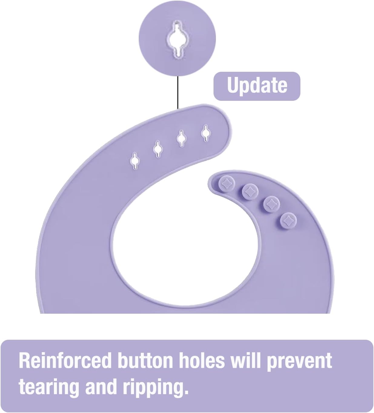 PandaEar Conjunto de 3 Babadores de Silicone Grosso para Bebês e Crianças de 10 a 72 Meses | Babadores Ajustáveis e Impermeáveis com Bolso Coletor de Alimentos, Macios, Unissex e Sem Sujeira