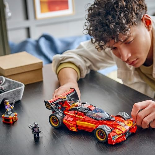 LEGO NINJAGO X-1 Ninja Charger 15º Aniversário - Kit de Modelo de Carro de Corrida com Moto de Brinquedo e 3 Minifiguras, incluindo Kai - Presente Nostálgico para Meninos a partir de 14 Anos e Fãs Adultos - 71867