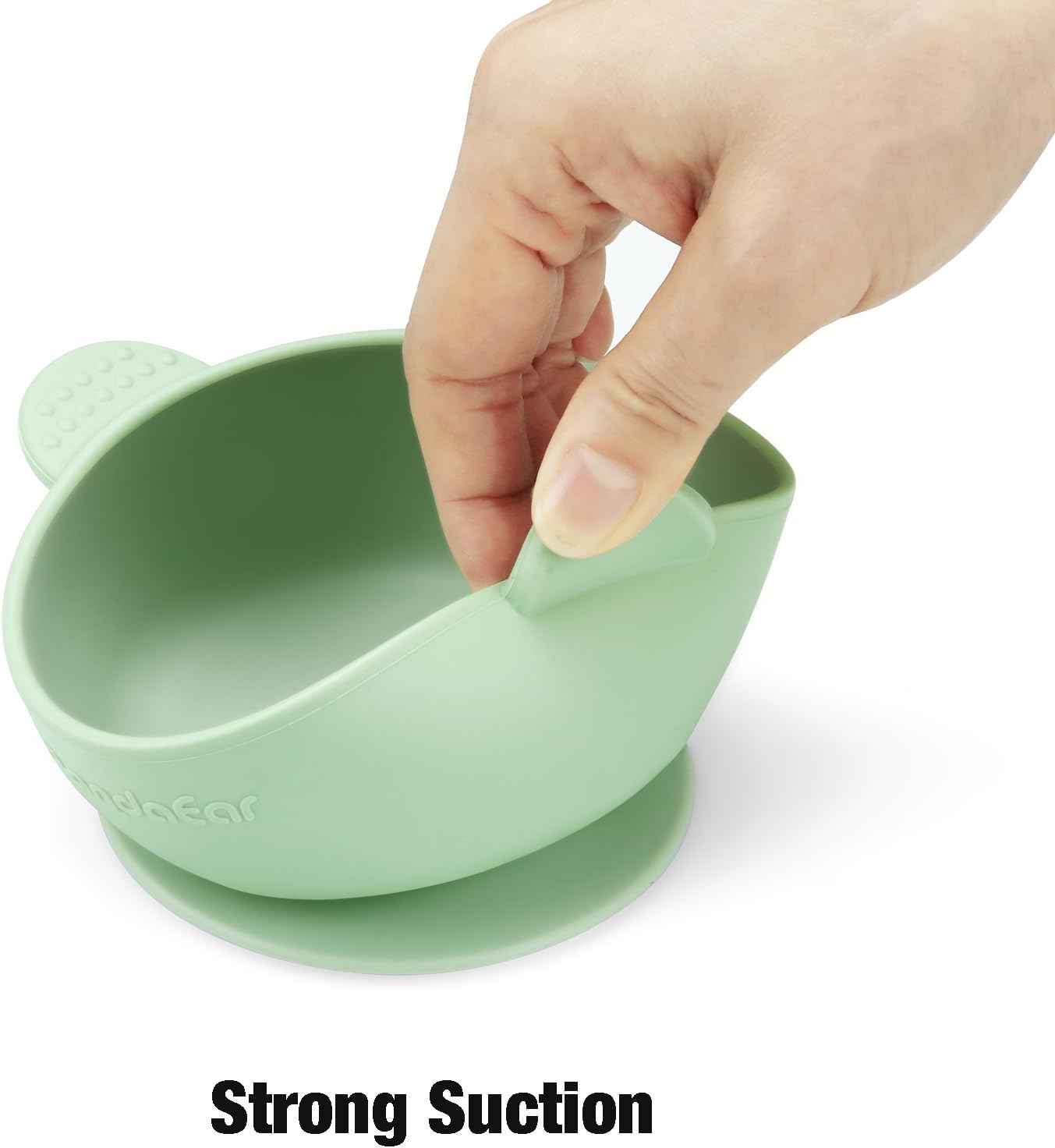 PandaEar Tigelas de silicone com ventosa para bebês | Conjunto com 3 tigelas com ventosa para bebês, crianças pequenas e bebês | Conjunto de tigelas para alimentação de bebês | Macias, seguras e livres de BPA,