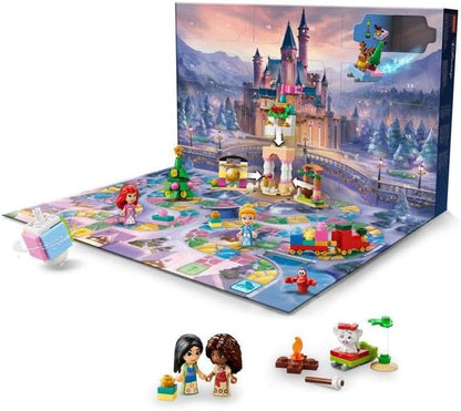 LEGO Calendário do Advento Disney Princess 2026-43298 | Brinquedos para meninas a partir de 5 anos, 24 surpresas, 4 microbonecas e 4 figuras de animais, conjunto de contagem regressiva para o Natal...