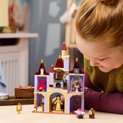 LEGO | Castelo Encantado da Bela e a Fera da Disney - Inclui 2 mini bonecas e figura do Lumière - Presente para meninas a partir de 5 anos e fãs da Bela e a Fera - 43289