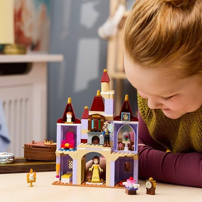 LEGO | Castelo Encantado da Bela e a Fera da Disney - Inclui 2 mini bonecas e figura do Lumière - Presente para meninas a partir de 5 anos e fãs da Bela e a Fera - 43289