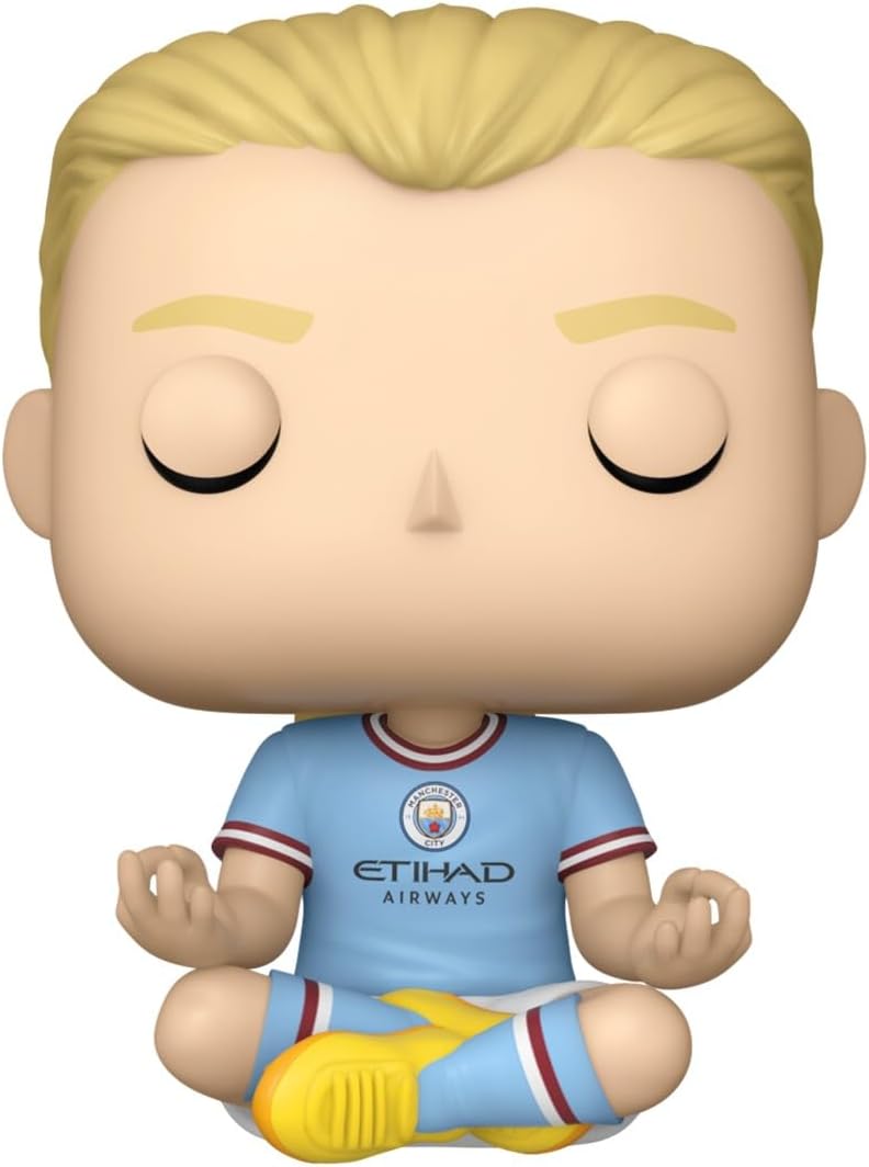 Funko Pop! Futebol: Manchester City - Erling Haaland - Figura de vinil colecionável - Produtos oficiais - Ideia de presente - Brinquedos para crianças e adultos - Fãs de esportes - Figura modelo para colecionadores