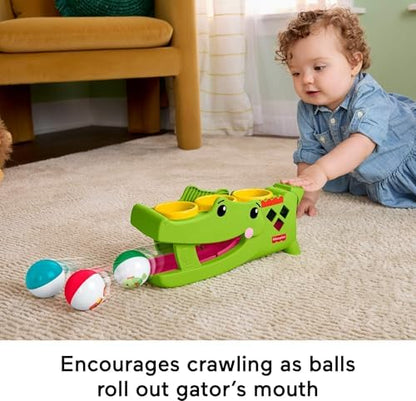 Fisher-Price Brinquedo para Bebês: Rolligator Sentado e Batente, Atividade de Engatinhar com Martelo e 3 Bolas para Desenvolvimento Infantil a partir de 9 Meses, JLB94