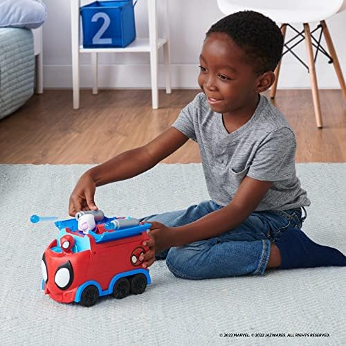 Homem-Aranha e seus Incríveis Amigos - Veículo Transformável 3 em 1 da Marvel - 20 cm - Brinquedos com seus Amigos Amigáveis do Homem-Aranha da Vizinhança