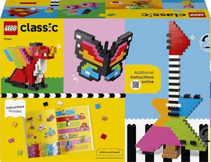 LEGO Conjunto Classic de Peças Criativas Coloridas - Brinquedo para Desenvolvimento da Coordenação Motora Fina - Construa Animais, Figuras de Dinossauros e Veículos, incluindo Avião e Carro Presente de Aniversário para Meninos e Meninas a partir de 5 Anos