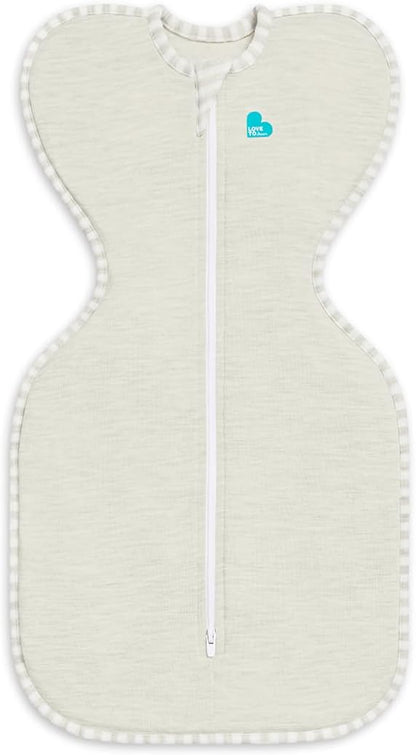 Love To Dream™ Swaddle UP™, Recém-nascido 2,2–3,8 kg – Sand Dollar | Ajuste perfeito, promove uma rotina de sono saudável | 1,0 Tog Ideal para primavera e verão (20–24 °C) | Algodão lavável à máquina e zíper duplo