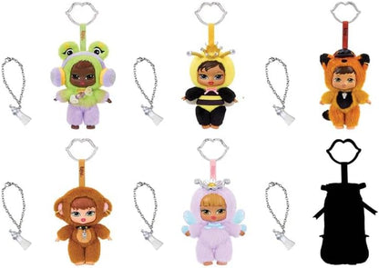 Bratz Bratziez Iconz Bestiez – Pelúcia Colecionável (6 Personagens), Rosto Rígido, Clipe com Pingente em Formato de Boca, Acessório de Mamadeira, Para Maiores de 6 Anos