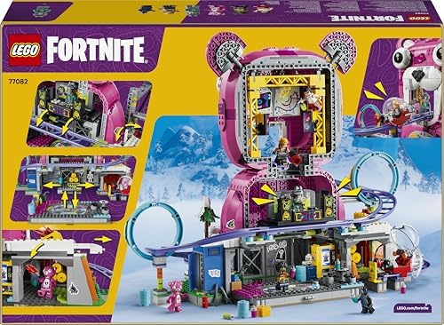 LEGO Fortnite Rave Cave - Brinquedo interativo com modelo de parque temático e 6 minifiguras para decoração de quarto infantil - Presente gamer para meninos e meninas a partir de 12 anos e fãs adolescentes - 77082