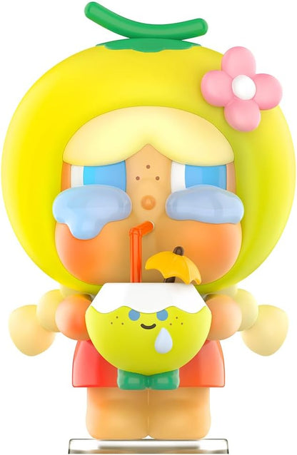 POP MART Crybaby Coconut Figura-Personagem Articulado Verde Design Premium Presentes para Mulheres Brinquedo Colecionável Favorito dos Fãs Figura de Ação de Brinquedo de Arte