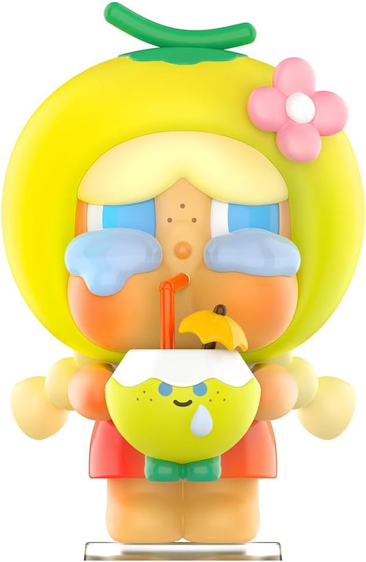 POP MART Crybaby Coconut Figura-Personagem Articulado Verde Design Premium Presentes para Mulheres Brinquedo Colecionável Favorito dos Fãs Figura de Ação de Brinquedo de Arte