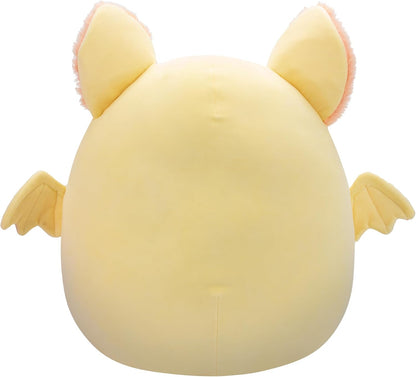 Squishmallows SQCR05482 16 pulgadas - Meghan el murciélago crema y rosa con barriga peluda, multicolor