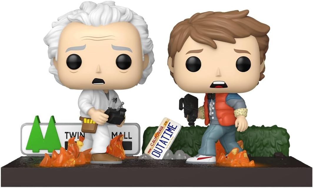 Funko Pop! Moment: De Volta para o Futuro - Doc & Marty&Marty - De Volta para o Futuro - Figura de Vinil Colecionável - Ideia para Presente - Produtos Oficiais - Brinquedos para Crianças e Adultos - Fãs de Cinema